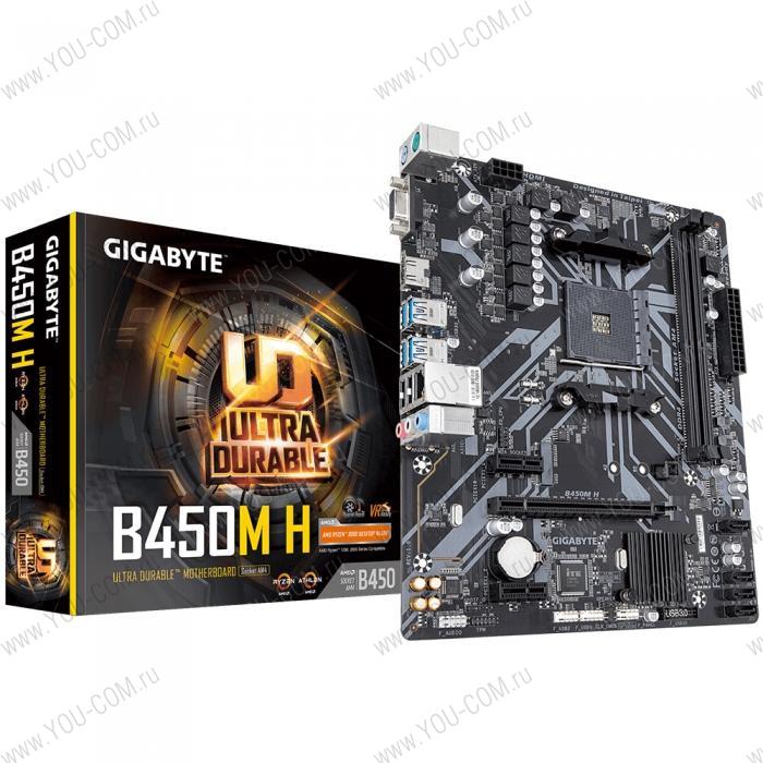 B450M H, Socket AM4, AMD B450, 2xDDR4-2933, D-SUB+HDMI, 1xPCI-Ex16, 2xPCI-Ex1, 4xSATA3(RAID 0/1/10), 1xM.2, 8 Ch Audio, GLan, (2+4)xUSB2.0, (4+2)xUSB3.1, 2xPS/2, mATX, RTL {10}