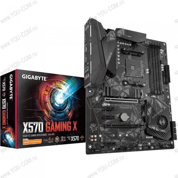 X570 GAMING X, Socket AM4, AMD X570, 4xDDR4-3200, HDMI, 2xPCI-Ex16, 3xPCI-Ex1, 6xSATA3(RAID 0/1/10), 2xM.2, 8 Ch Audio, GLan, (2+4)xUSB2.0, (4+4)xUSB3.2, 2xPS/2,  ATX, RTL {8} (806422)