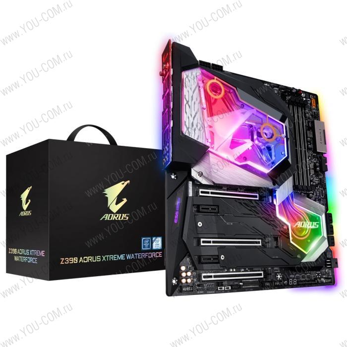 Bad Pack Z390 AORUS XTREME WATERFORCE, Socket 1151, Intel®Z390, 4xDDR4-2666, HDMI, 3xPCI-Ex16, 2xPCI-Ex1, 6xSATA3(RAID 0/1/5/10), 3xM.2, 8 Ch Audio, 1xGLan, 1x10GLan, Wi-Fi, (2+4)xUSB2.0, (6+2)xUSB3.1, (2+1)xUSB3.1 Type-C™, ATX, OEM