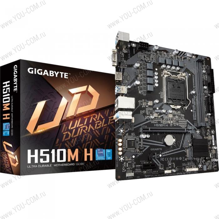 H510M H, Socket 1200, Intel®H510, 2xDDR4-3200, D-SUB+HDMI, 1xPCI-Ex16, 1xPCI-Ex1, 4xSATA3, 1xM.2, 8 Ch Audio, GLan, (4+2)xUSB2.0, (2+2)xUSB3.2, 1xPS/2, mATX, RTL {10} (817428)