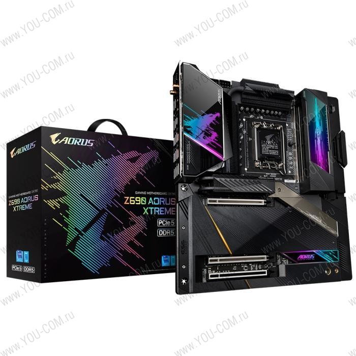 Z690 AORUS XTREME, Socket 1700, Intel®Z690, 4xDDR5-4800, 3xPCI-Ex16, 4xSATA3(RAID 0/1/5/10), 4xM.2, 8Ch Audio, 2.5GLan, 10GLan, WiFi, (0+4)xUSB2.0, (10+4)xUSB3.2, (2+1)xUSB3.2 Type-C™, ATX,  