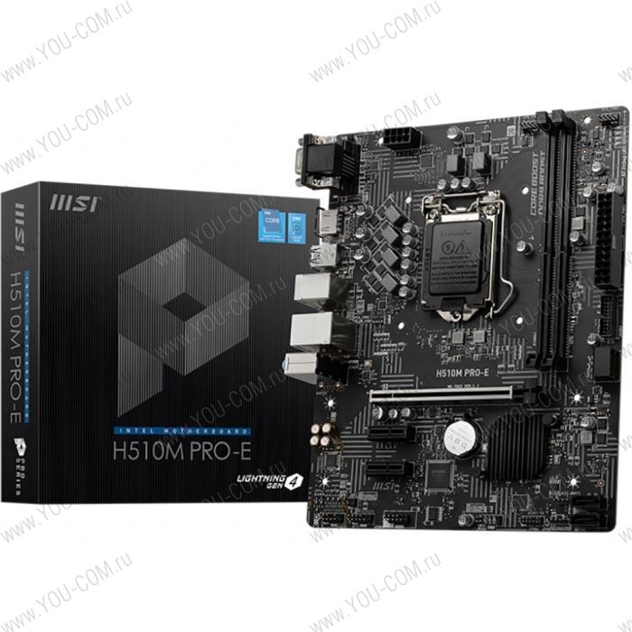 H510M PRO-E mATX, Socket 1200, Intel®H510, 2DDR4,1PCI-Ex16,2PCI-Ex1,4SATA3,4USB3.2Gen1,6USB2.0,HD Au (883447)