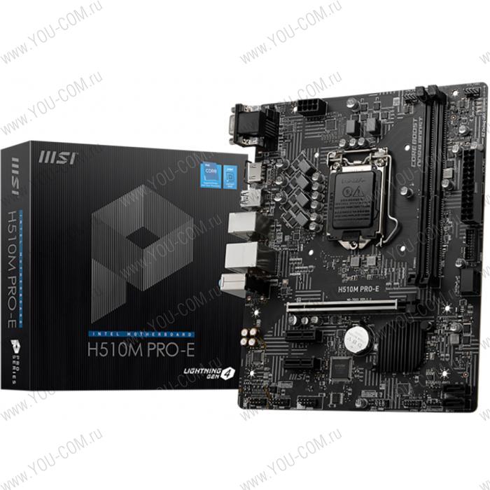 Bad Pack H510M PRO-E mATX, Socket 1200, Intel®H510, 2DDR4,1PCI-Ex16,2PCI-Ex1,4SATA3,4USB3.2Gen1,6USB2.0,HD Au (883447)