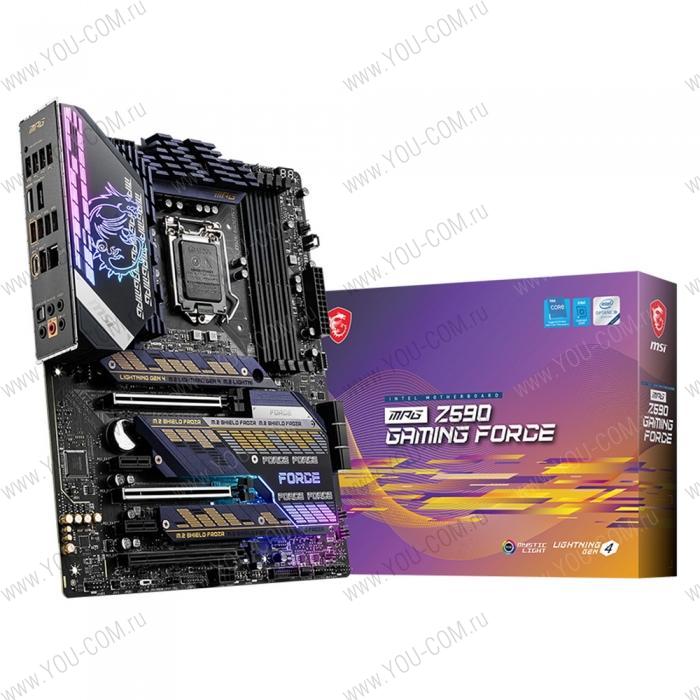 MPG Z590 GAMING FORCE MS-7D06\MPG Z590 GAMING FORCE\601-7D06-020,21\801-7D06-015\NL MPG Z590 GAMING FORCE,Z590,4DDR4,3PCI-Ex16,3M.2,6SATA3,1USB3.2 Gen2x2,4USB3.2 Gen2,4USB3.\, (800512)