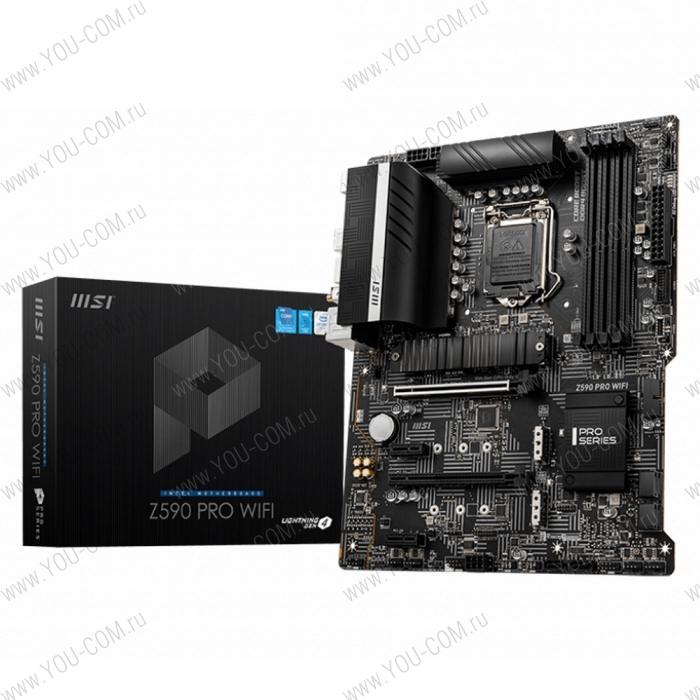 Z590 PRO WIFI MS-7D09\Z590 PRO WIFI\601-7D09-040,11\801-7D09-001\STD Z590 PRO WIFI,Z590,LGA1200,4DDR4,2PCI-Ex16,2PCI-Ex1,3M.2,6SATA3,1USB3.2 Gen2X2, 2USB3.2 G\, (801274)