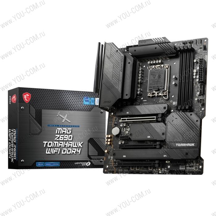 MAG Z690 TOMAHAWK WIFI DDR4 MS-7D32\MAG Z690 TOMAHAWK WIFI DDR4\601-7D32-02S,11\801-7A94-104\STD MAG Z690 TOMAHAWK WIFI DDR4, Z690, LGA1200, 4DDR4, 3PCIEx16,1PCIEx1,4M.2,6SATA3,1USB3.2\,(911-7D32-03S), RTL {5} (886585)