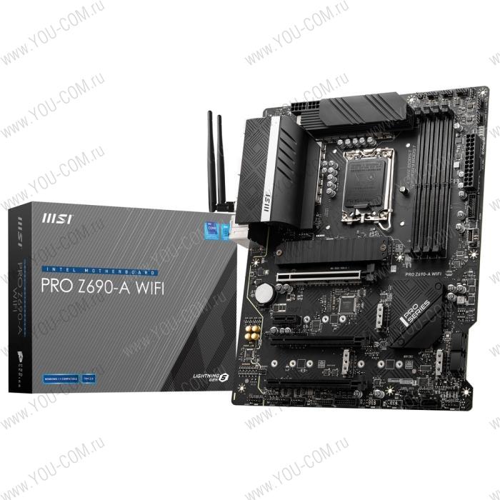 PRO Z690-A WIFI MS-7D25\PRO Z690-A WIFI\601-7D25-05S,20\801-7D25-003\STD PRO Z690-A WIFI, Z690, LGA1700,4DDR5,3PCI-Ex16,1PCI-Ex1,4M.2 ,1USB3.2 Gen2 X2, 6USB3.2 Gen\,(911-7D25-17S), RTL {10} (886592)