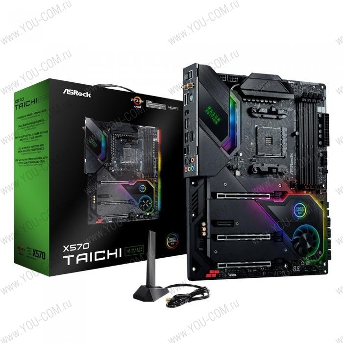 X570 TAICHI RAZER EDITION, Socket AM4, AMD X570, 4xDDR4-3200, HDMI, 3xPCI-Ex16, 1xPCI-Ex1, 8xSATA3(RAID 0/1/10), 3xM.2, 8 Ch Audio, GLan, Wi-Fi, (2+4)xUSB2.0, (5+2)xUSB3.2, (1+1)xUSB3.2 Type-C™, 1xPS/2, ATX, RTL {5} (933066)