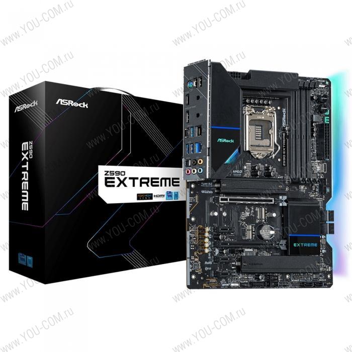 Z590 EXTREME, Socket 1200, Intel®Z590, 4xDDR4-3200, HDMI+DP, 2xPCI-Ex16, 3xPCI-Ex1, 6xSATA3(RAID 0/1/5/10), 3xM.2, 8 Ch Audio, 1xGLan, 1x2.5GLan, (2+4)xUSB2.0, (3+4)xUSB3.2, (1+1)xUSB3.2 Type-C™, 1xPS/2, ATX, RTL {5} (934025)