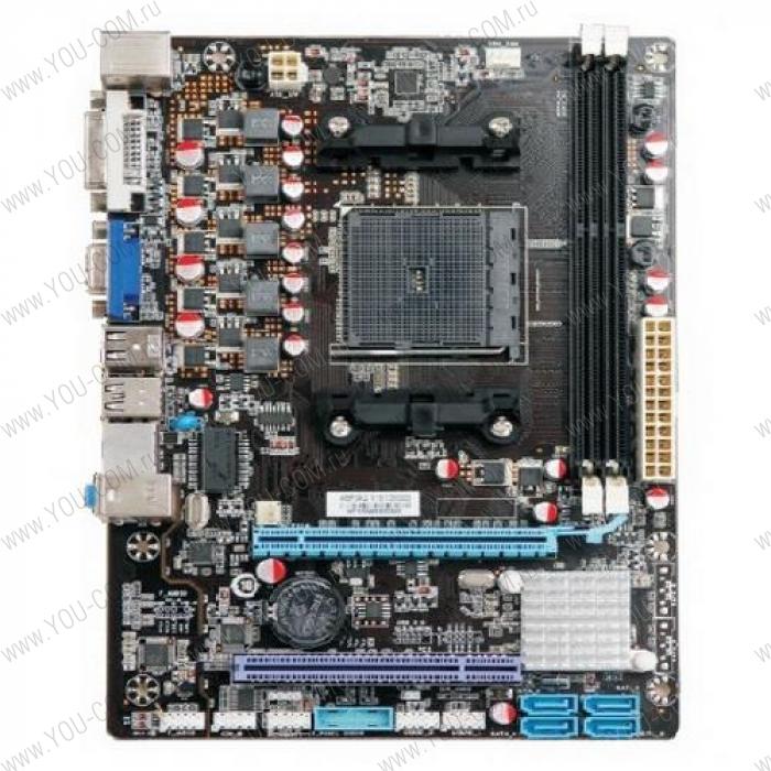 A68F2AL2, Socket FM2+, AMD A68, 2xDDR3-2133, D-SUB, 1xPCI-Ex16x, 1xPCI, 4xSATA3, 6 Ch Audio, GLan, (4+4)xUSB2.0, 2xPS/2, mATX, RTL {20}