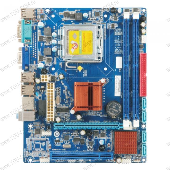 G31CHL3 Socket 775, Intel®G31+ICH7, 2xDDR2-800, D-SUB, 1xPCI-Ex16, 1xPCI, 4xSATA2, 1xIDE, 6 Ch Audio, Lan, (6+2)xUSB2.0, COM, mATX, RTL {20}