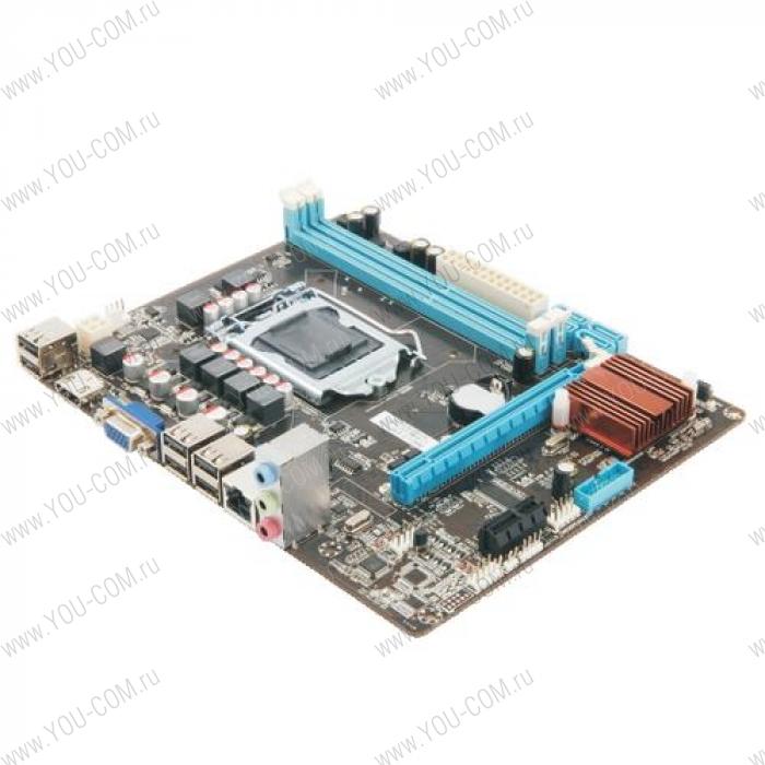 H55KEL/H55KEL-U, Socket 1156, Intel®HM55, 2xDDR3-1333, D-SUB, 1xPCI-Ex16, 1xPCI, 4xSATA3, 6 Ch Audio, Lan, (6+4)xUSB2.0, mATX, RTL {20}