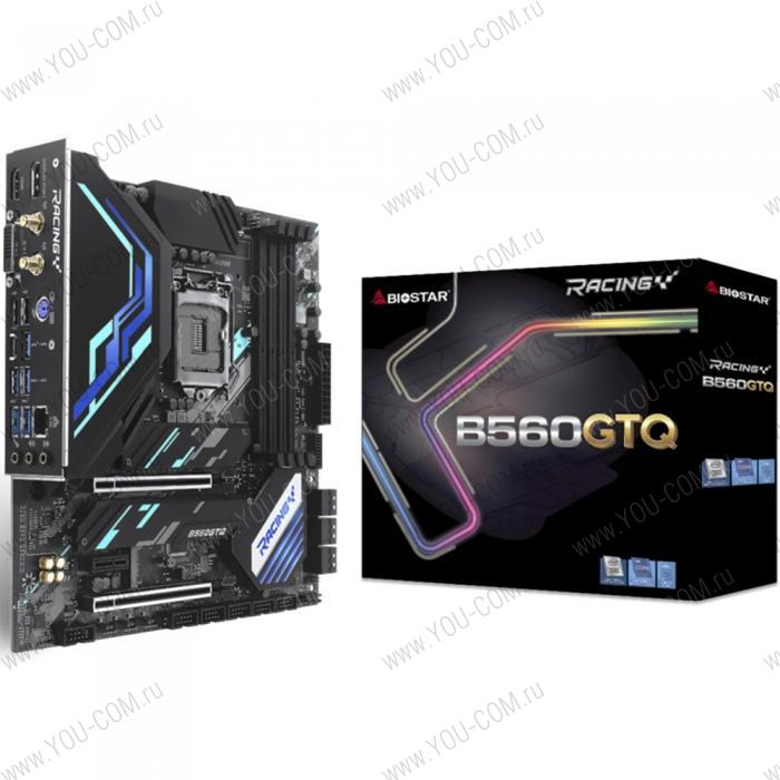 B560GTQ, Socket 1200, Intel®B560, 4xDDR4-3200, DVI-D+HDMI+DP, 2xPCI-Ex16, 1xPCI-Ex1, 6xSATA3(RAID 0/1/5/10), 2xM.2, 8Ch Audio, 2,5GLan, WiFi, (2+4)xUSB2.0, (5+2)xUSB3.2, (1+0)xUSB3.2 Type-C™, 1xPS/2, ATX, RTL, {10}