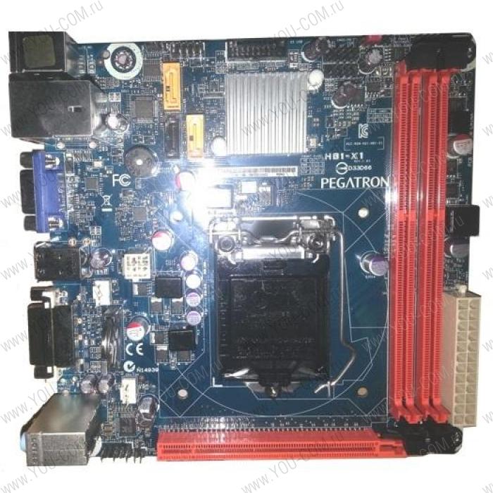 H81-X1 , S1150, Intel H81, mini-ITX, 2xDDR3­1600 UP16GB, 1xPCI-Ex16 2.0, 2xSATA2,1xSATA3, Giga Lan, DVI/DSUB, 6CH Audio, USB3.0 header,8xUSB2.0(4+4),  TDP95W  OEM {22} 1