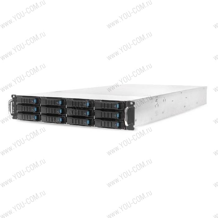 SB202-A6_XP1-S202A607X01 2U, 8x Tri-mode + 4x SATA/SAS bays and internal cables, 6x6038 fans, Acbel 1200W 1+1 redundant PSU, platinum, A6 motherboard, 32x DDR4 RDIMM, Intel PCH C621A, WATX, dedicated 1GbE BMC, AST2500, 2x PCIe x8 Gen.4, 2x PCIe x16 Gen.4