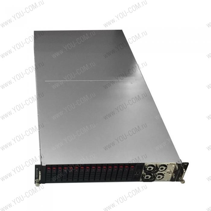 XE0-BP001-XXX02 2U chassis, 438mm ( W) x 900mm ( D), w/o PSU, w/ 16 x 2.5” SATA/SAS hot swap bays in front,w/ 2x internal 2.5” HDD cage, w/ 4x 8038 hot swap fan module, w/ sliding rail