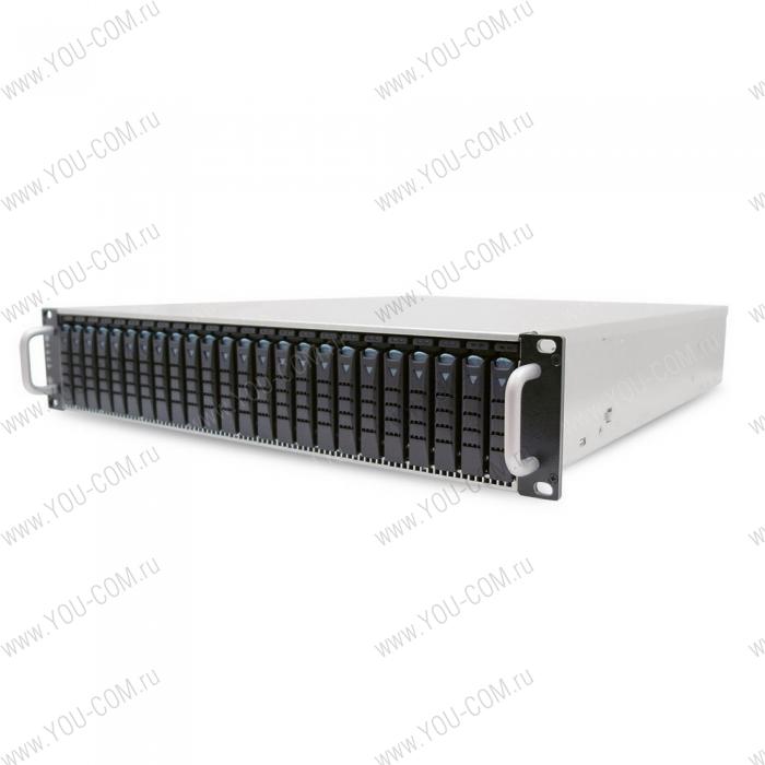 Дисковое хранилище AIC JBOD 2U 24x2.5" single SAS 12G expander controller, 2x549W, 2x8643 cable, single BMC