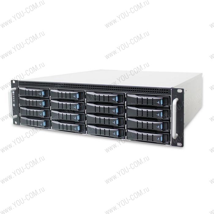 XJ1-30161-04 J3016-01, 3U, 16 x 3.5" hot-swap bays, hot-swap JBOD with single SAS 12G expander controller, Tool-less HDD tray, 549W 80+ Platinum redundant power supply, 2 sets 8643 cable, single BMC option