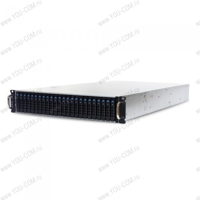 SB201-UR_XP1-S201UR03 2U, 24xSATA/SAS HS 2,5" bay + 2* 15mm 2.5" rear HS bay,Ursa (2xs3647 (up to 205W), 24xDDR4 DIMM,2x10GbE SFP+,w/o IOC,dedicated BMC port,AST2500), 12G 24-port EOB BP with 3xSFF-8643,800W 1+1 redundant 80+Platinum,28" slide rail