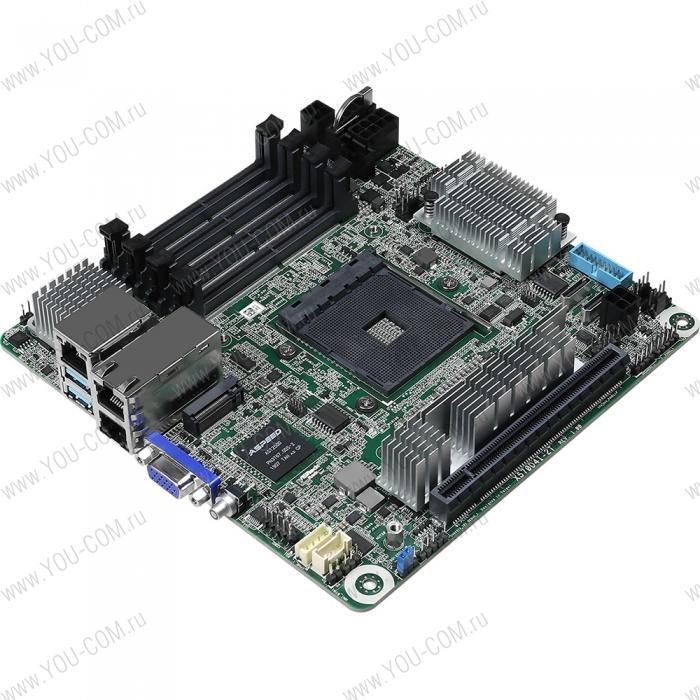 Серверная материнская плата Asrock X570D4I-2T SERVER MB/X570/4DDR4/8SATA3 (931352) {20}