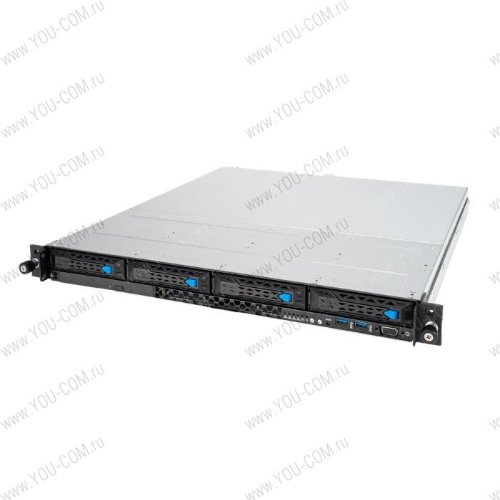 Серверная платформа ASUS RS300-E11-RS4 Rack 1U,1xSocket LGA 1200,4xUDIMM(3200/2933/2666),4xLFF SATA/SAS(upto2xNVMe),2x1GbE,2x450W,ASMB10-iKVM