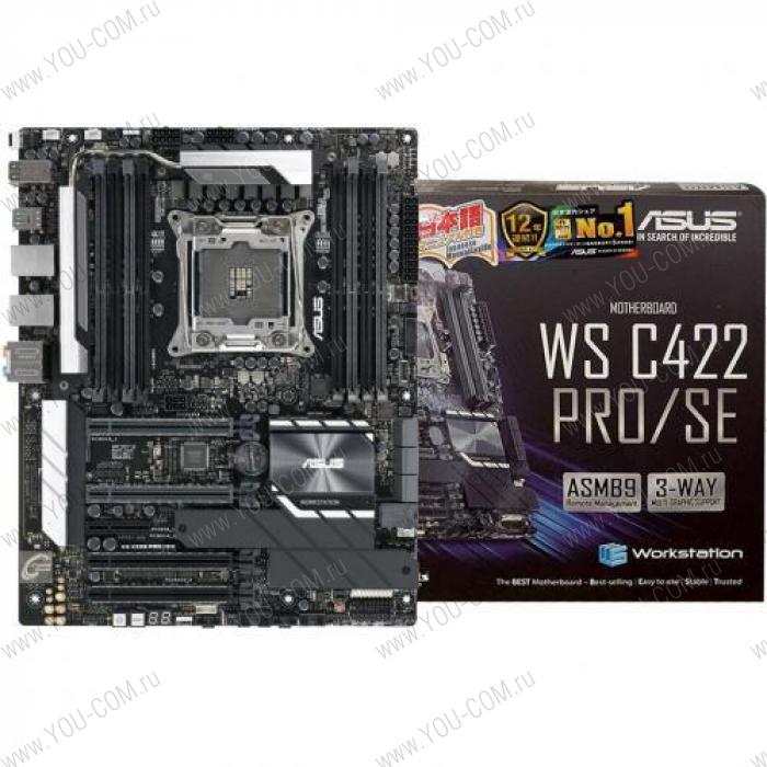 Серверная материнская плата ASUS WS C422 PRO/SE / LGA-2066,C422,8DIMM,BMC,5PCIE, 3Y Wr