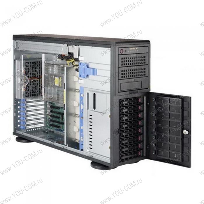 AS-4023S-TRT Серверная платформа Supermicro A+ Server 4U 4023S-TRT Dual AMD EPYC/ no memory(16)/ on board RAID 0/1/5/10/ no HDD(8)LFF/ 2x10GBE/ 2x1280W 