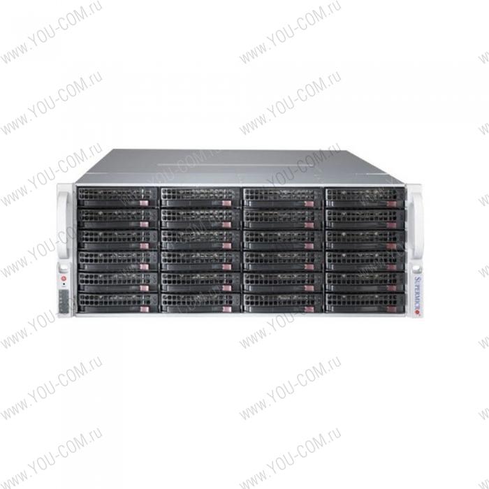 SSG-6048R-E1CR36H Серверная платформа 4U (2х2011v3, C612, 16xDDR4, 36x3.5" HS, PCI-E 1x16 + 6x8, HW RAID LSI3108, 2x10GE, 2x1280W) 