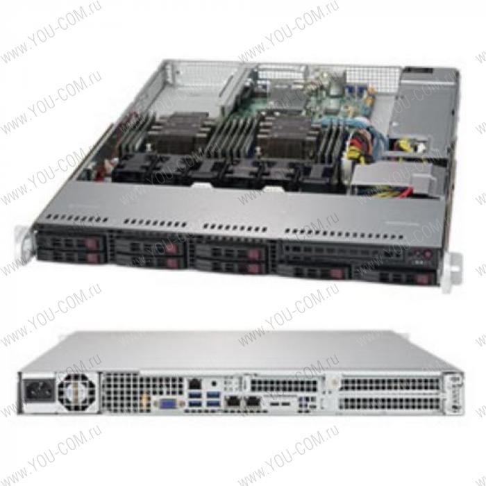 SYS-1029P-WT 1U, 2xLGA3647, iC621, 12xDDR4, up to 8x2.5, 2x1GbE, 3x PCIE, 1x600W (113AC2-605WB X11DDW-L) (266630)