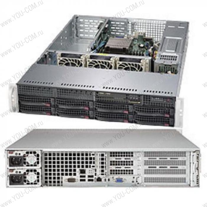 Supermicro SuperServer 2U 5028R-WR no CPU(1)/ no memory(8)/ on board C612 RAID 0/1/10/ no HDD(8)LFF/ 2xGE/ 4xFH, 1xLP/ 2Rx500W Platinum/ Backplane 8xSATA/SAS