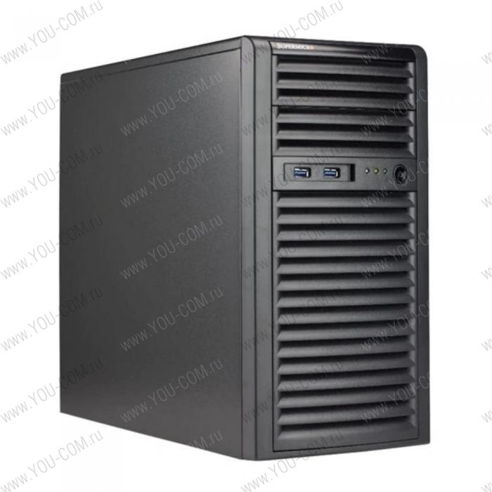 Серверная платформа Supermicro SuperWorkstation Mid-Tower 5039C-I CPU(1) E-22**/ noHS/ no memory(4)/ on board RAID 0/1/5/10/ internalHDD(4)LFF/ 2xGE/ 3xFH/ 1x400W Gold/ no Backplane