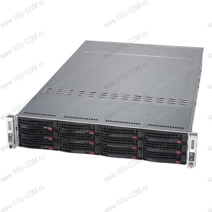 Supermicro SuperServer 2U 6029TR-DTR 2xNodes noCPU(4)Scalable/TDP 70-140W/ no DIMM(16)/ SATARAID HDD(12)LFF/ 4xGE/ 2x1200W