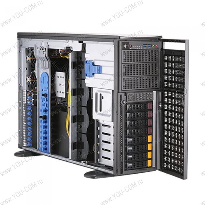 Шасси серверное Supermicro SuperServer 4U 740GP-TNRT noCPU(2)3rd Gen Xeon Scalable/TDP 270W/no DIMM(16)/ SATARAID HDD(8)LFF/2x10GbE/2x2200W