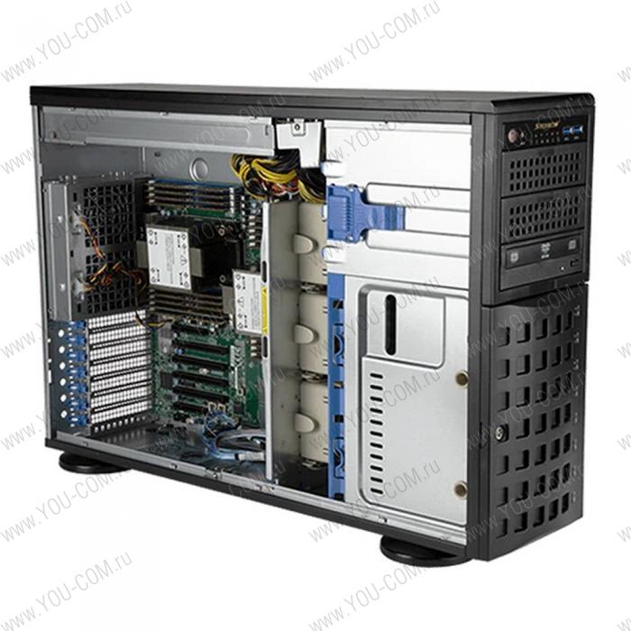 Шасси серверное Supermicro SuperServer 4U 740P-TR noCPU(2)3rd Gen Xeon Scalable/TDP 270W/no DIMM(16)/ SATARAID HDD(8)LFF/6xFH,M2/2x1GbE/2x1200W