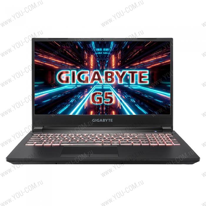 Ноутбук Gigabyte G5 KC-5RU1130SH Core i5 10500H/16Gb/SSD512Gb/RTX 3060 6Gb/15.6"/144hz/IPS/FHD/Win10/black (KC-5RU1130SH)