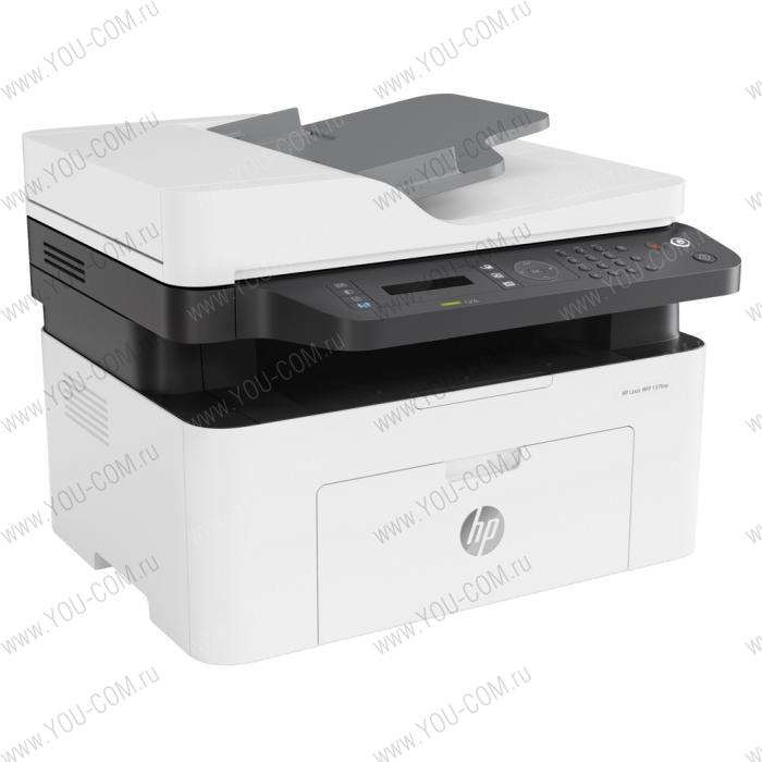 МФУ HP Laser 137fnw (4ZB84A) (лазерное P/S/C/F, A4, 1200dpi, 20ppm, 128Mb, ADF40, Lan, WiFi, USB) (506749)