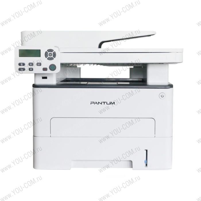 Лазерное многофункциональное устройство Pantum M7100DW, P/C/S, Mono laser, А4, 33 ppm (max 60000 p/mon), 525 MHz, 1200x1200 dpi, 256 MB RAM, PCL/PS, Duplex, ADF50, paper tray 250 pages, USB, LAN, WiFi, start. cartridge 1500 pages