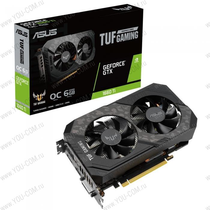 TUF-GTX1660Ti-O6G-EVO-GAMING 6GB GDDR6 192bit DVI 2xHDMI DP RTL  {8} (320227)