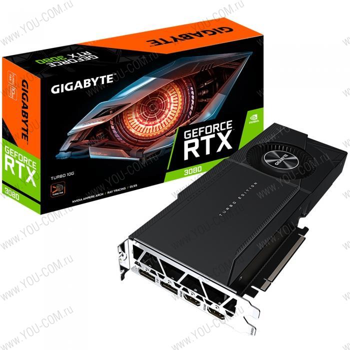 RTX3080 TURBO 10GB GDDR6X 320bit 2xHDMI 2xDP LHR RTL (309701)