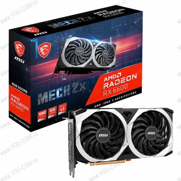 Видеокарта MSI RX 6600 MECH 2X 8G RU