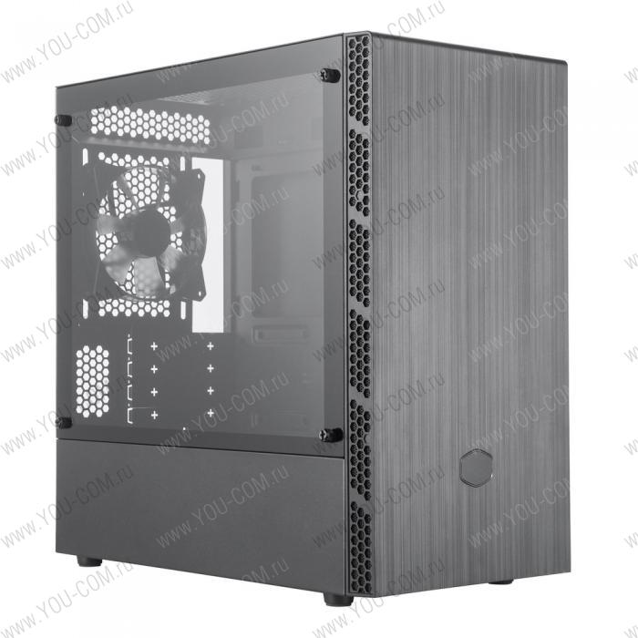 Корпус Cooler Master MasterBox MB400L, 2xUSB3.0, 1x120 Fan, w/o PSU, w/o ODD, TG, Black, mATX