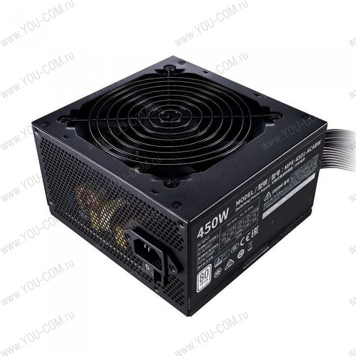 Блок питания Cooler Master MWE White, 450W, ATX, 120mm, 6xSATA, 2xPCI-E(6+2), APFC, 80+ White