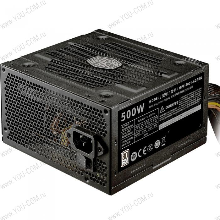 Блок питания Cooler Master Elite V4, 500W, ATX, 120mm, APFC, 80 Plus, ErP 2014