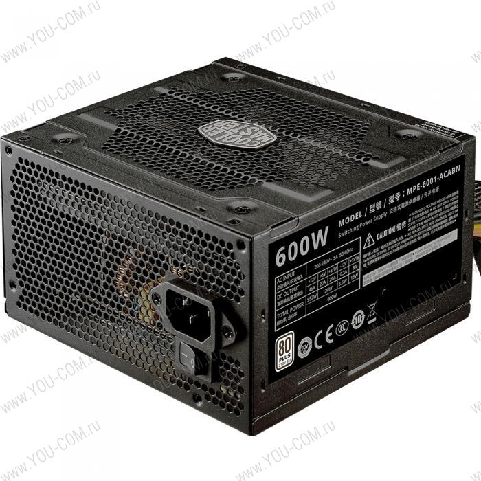 Блок питания Cooler Master Elite V4, 600W, ATX, 120mm, APFC, 80 Plus, ErP 2014