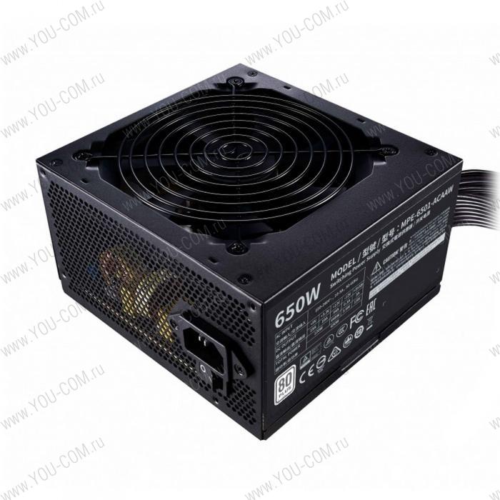 Блок питания Cooler Master MWE White, 650W, ATX, 120mm, 6xSATA, 4xPCI-E(6+2), APFC, 80+ Standard