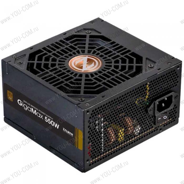 Блок питания Zalman ZM550-GVII, 550W, ATX12V v2.31, EPS, APFC, 12cm Fan, 80+ Bronze, Retail