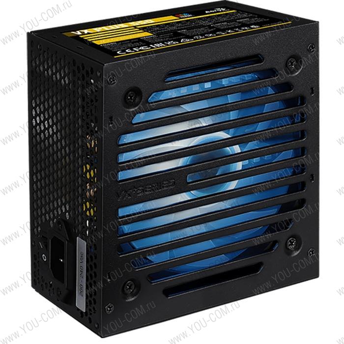 Блок питания Aerocool VX Plus 550 RGB 550W, ATX v2.3, RGB Fan 12cm, 500mm cable, Retail