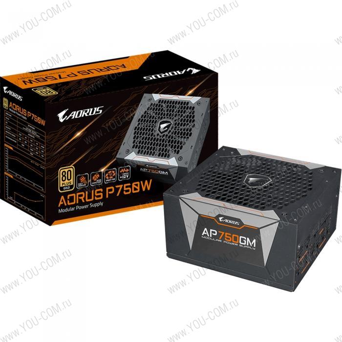 AORUS P750W 80+ GOLD Modular  GP-AP750GM 750W, RTL {5} (551025)