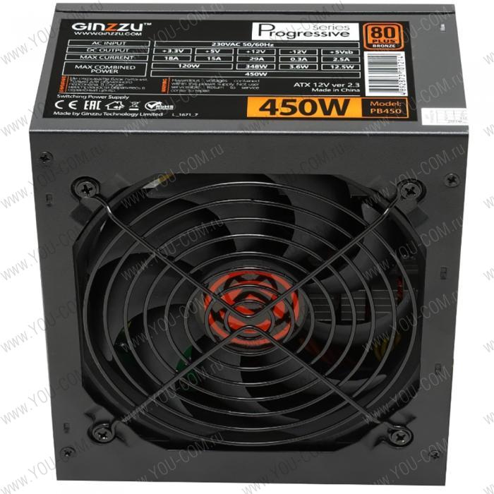 БП Ginzzu PB450 12СМ 450W 80+ APFC OEM {10}