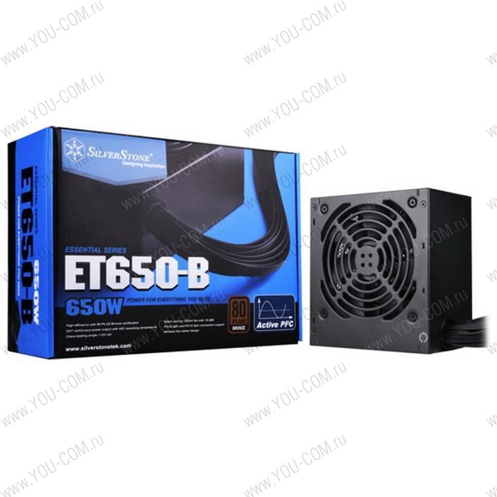 SST-ET650-B v 1.4 650W, 80 PLUS Bronze, 1*12V, 120mm FAN 18dBa, RTL {5} (810782)